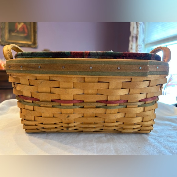 Retired Longaberger 2001 Autumn Reflections Large Blessings Basket - Picture 6 of 11